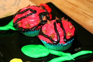 Ladybird Banana Fairy Cakes