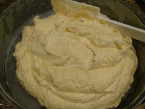 Almond and Polenta cake batter